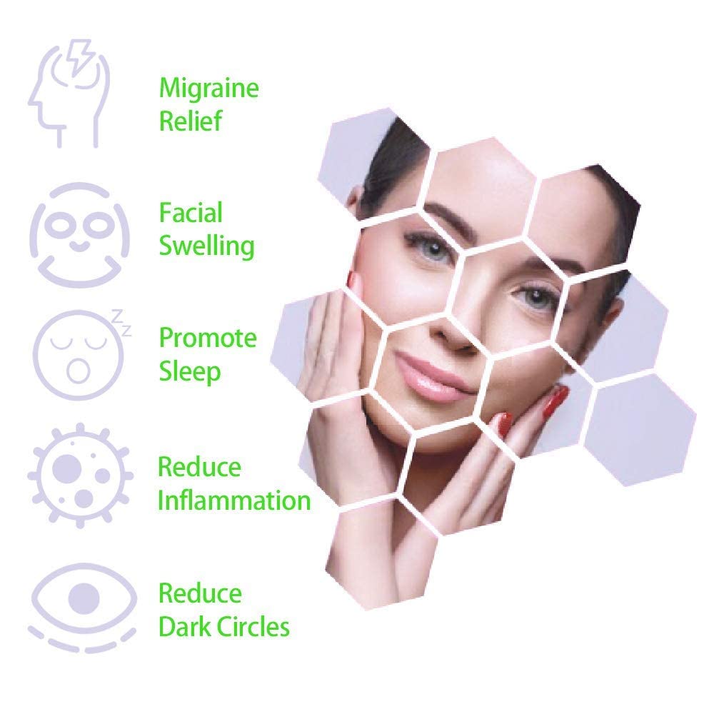 Buy Face Ice Pack for Injuries Reusable, Cooling Face Mask Gel Ice Pack