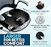 ComfiLife Premium Gel & Memory Foam Seat Cushion – Doctor Recommended Office Chair Cushion, Car Seat Cushion – Chair Cushions for Back & Sciatica Pain Relief – Seat Cushions for Office & Desk (Black)
