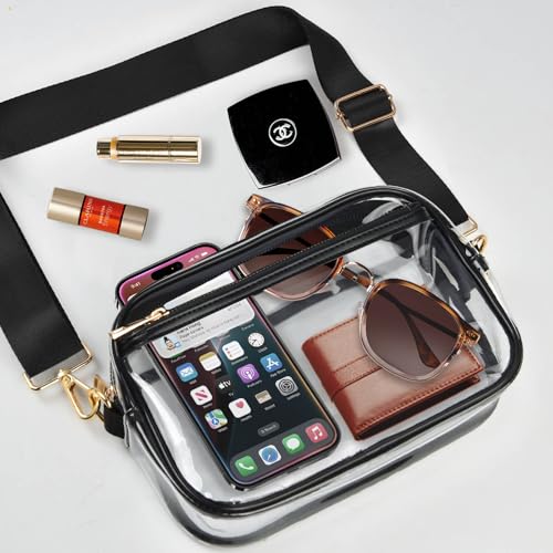 Clear Bag Stadium Approved, Clear Crossbody Bag Purses for women for Concert, Sports, Festivals4