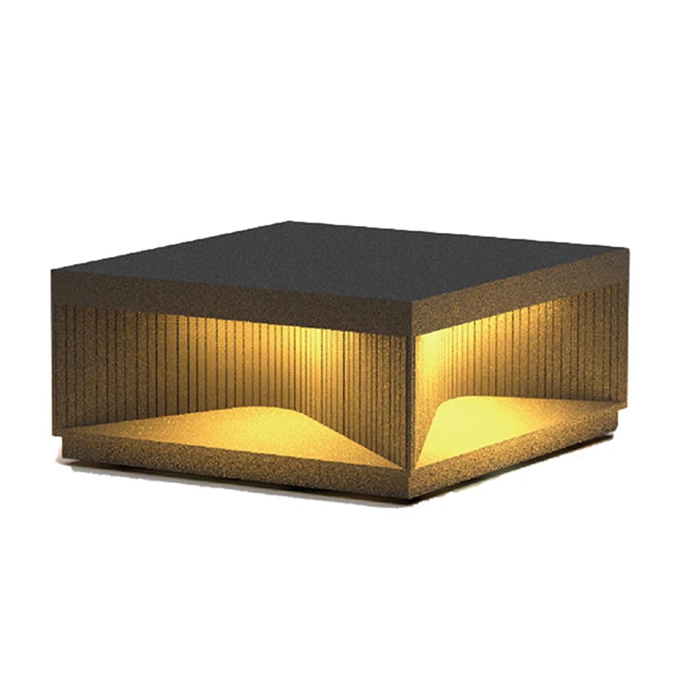 Lampe de poteau extérieure contre la pluie luminaire de clôture antirouille