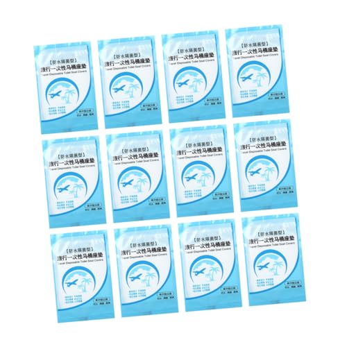 WEKADRIN 3箱 旅行用使い捨て便座カバー 箱 防水プラスチック製 携帯袋付き 公衆トイレ ホテル アウトドア用 衛生的で抗菌仕様