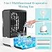 Portable Air Conditioner Cooling Fan, EEIEER Personal Desk Misting Humidifier Fan Mini Air Conditioners Evaporative Air Cooler Rechargeable Fans with Remote for Room Office Outdoor-Black