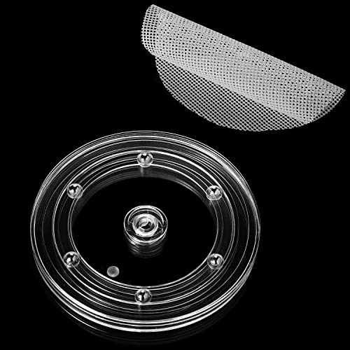 Cookie Turntable Swivel Cookie Stand Cookie Decorating Turntable and Anti-slip Silicone Mat