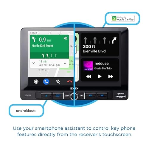 Jensen J1Ca9W 9-Inch Single Din Car Stereo & Jensen Bucam100J Backup Camera #TOP2