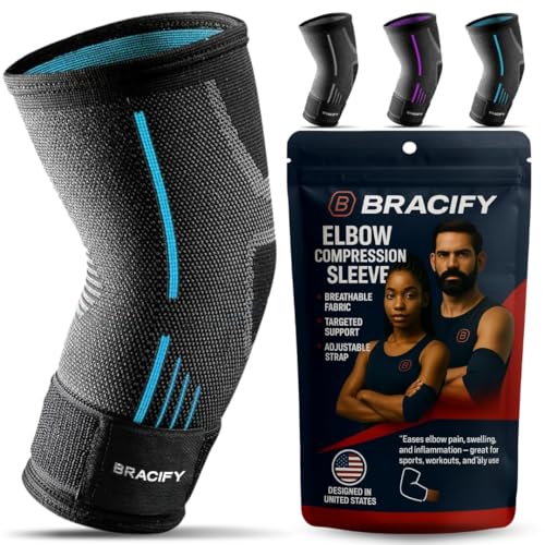 BRACIFY Elbow Brace for Tendonitis and Tennis Elbow