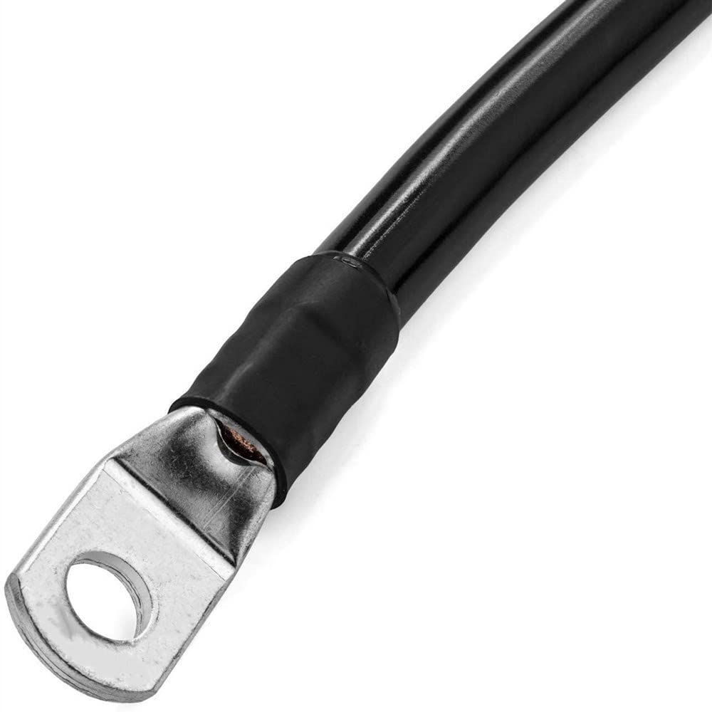 Cavi Batteria Auto 50cm 5AWG (2 Pezzi): Rosso E Nero Con Occhielli In Rame Per Impianti 12V - 4