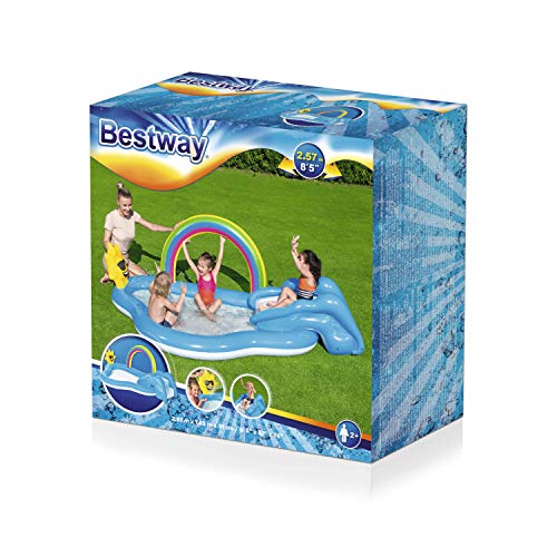 Bestway 53092 waterspeelcentrum met kinderbadje Rainbow n' Shine 257 x 145 x 91 cm, kleur - Image 4