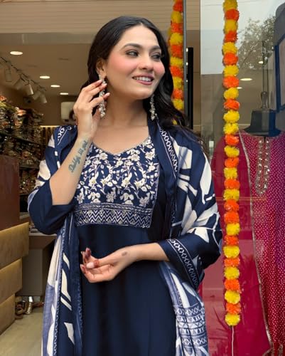 Image of SHIENZY Cotton Blend Kurta Set for Women