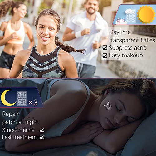 252 stuks puistjespleisters, dag en nacht gebruik, 2-in-1 natuurlijke onzichtbare hydrocolloïde machtige… - Afbeelding 7