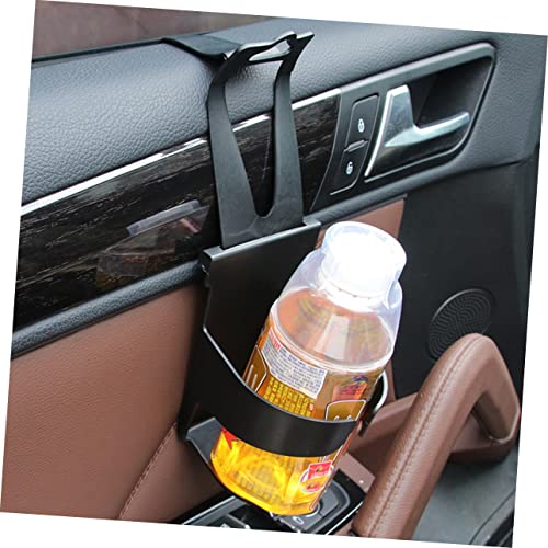 Portavasos para auto negro, 2 piezas, diseño seguro miniatura 3