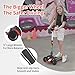Commugo Electric Scooter for Kids with 3 LED Lighted Wheels, Adjustable Height & Lean-to-Steer, Anti-Slip Deck with Lights, Easy-Fold Mechanism, Balance Scooter for Kids,Toddlers