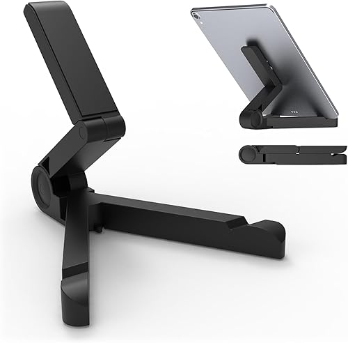 Kado Soporte para tableta para monitor portátil, soporte ajustable para tableta plegable, accesorios para iPad para oficina, compatible con Kindle,