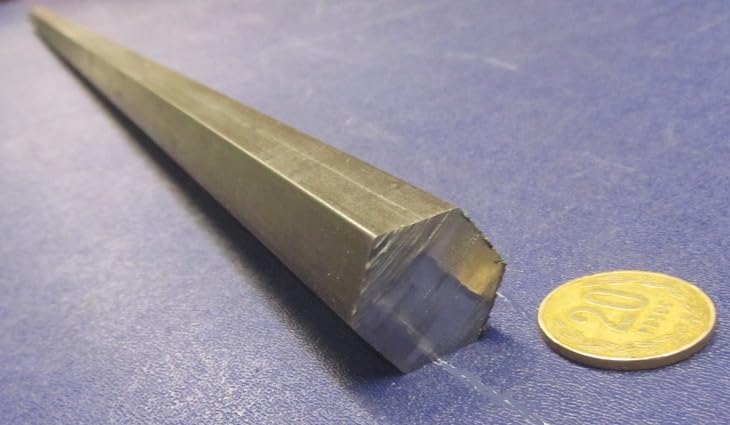 1018 Carbon Steel Hex Rod 0.875" (7/8") Diameter x 3 Foot Length