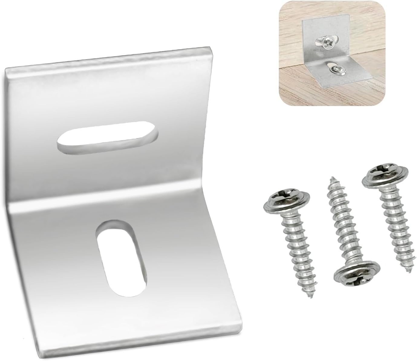 Pack of 8 Wood Table Top Expansion Bracket Clip