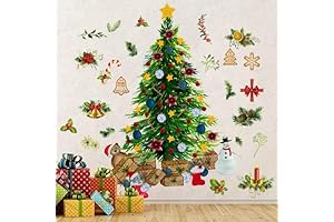 Stunning Vinyl Christmas Tree Wall Sticker: A Festive Masterpiece for Your Abode