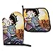 IUBBKI Guanti da Forno Betty-Boop-Guanti da Forno Resistenti al Calore per motociclette Supporti per pentole per Cucina Set di 2, Guanti da Forno Antiscivolo per Barbecue Cottura alla griglia