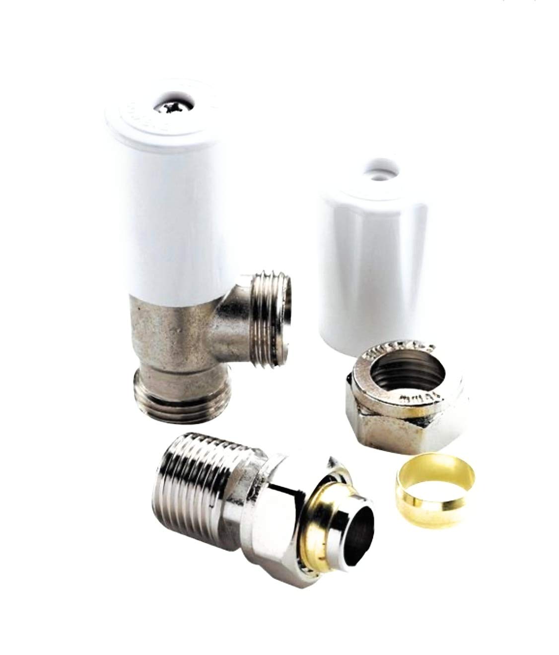 B&Q -  Angled Lockshield Valve (Dia)15mm