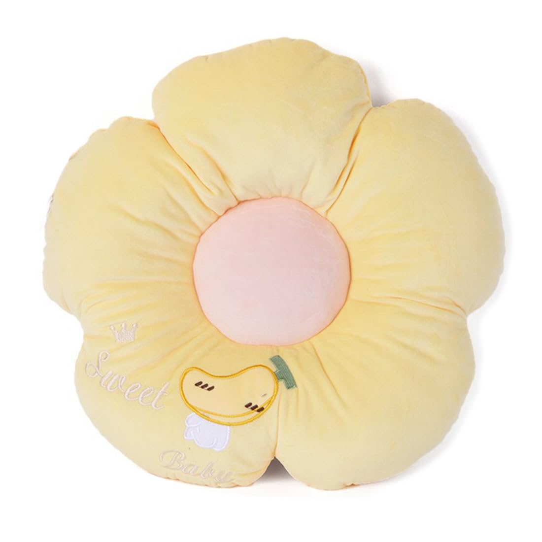 VHJdtE Seat Cushion, Cartoon Cute Flower|Soft Cozy Petal-Shaped Chair Pad For Sitting|Comfy Back Cushion For Office(D-yellow-47x47x9cm(18.5x18.5x3.5in))