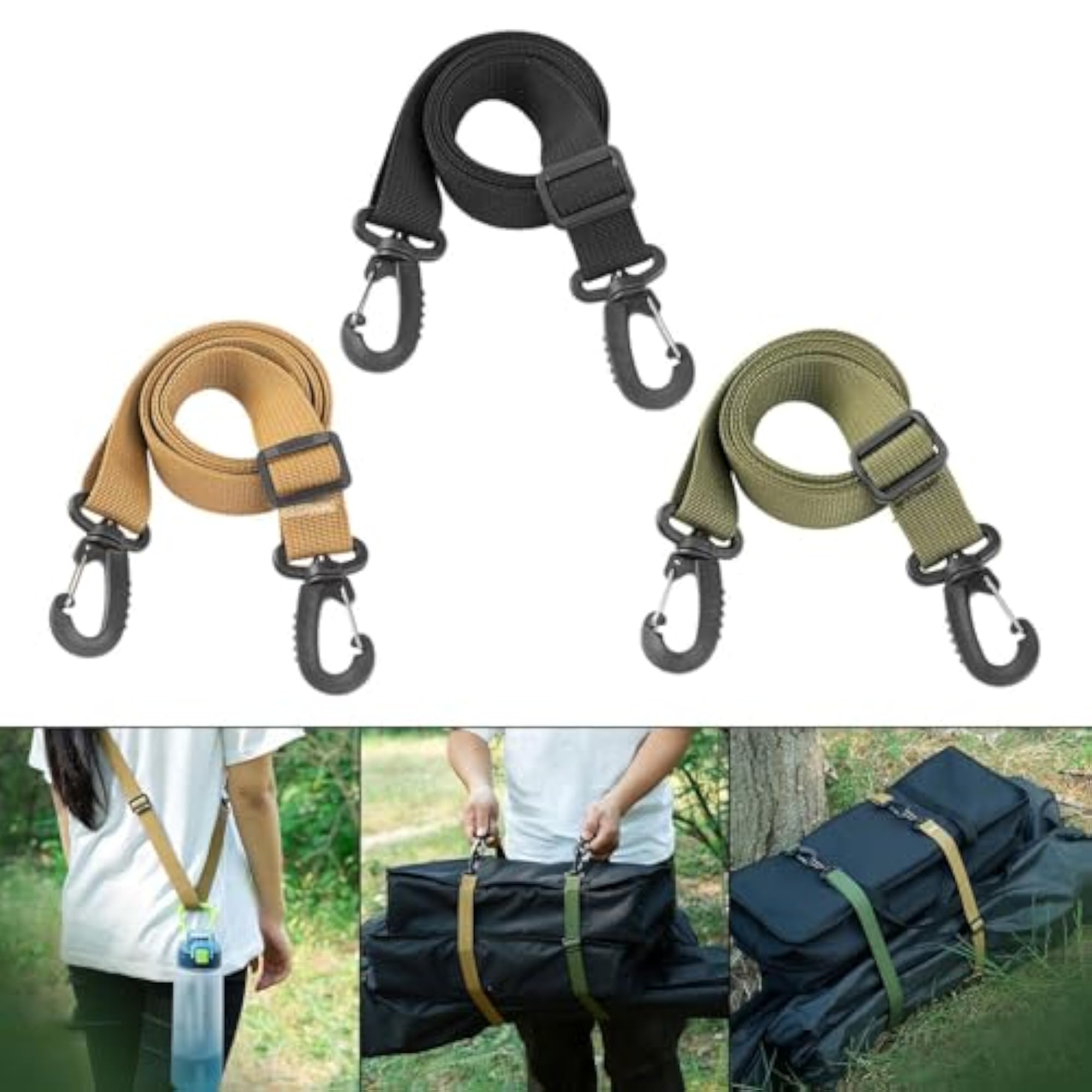 Shoulder Bag Strap Replacement for Men, DIY Black