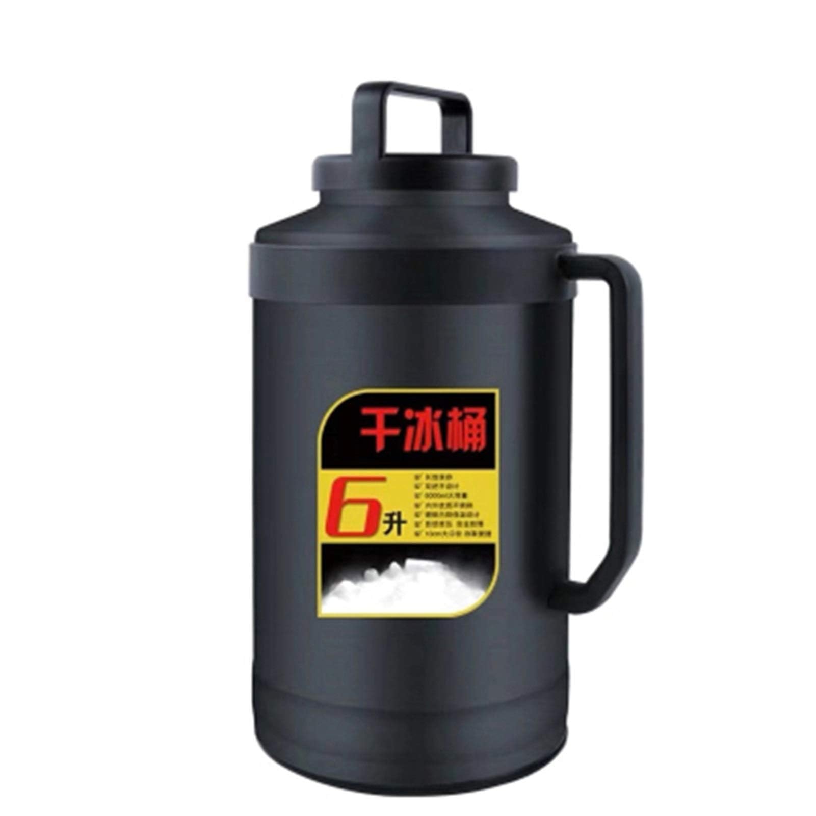 6L Trockeneiskübel, Trockeneis-Thermoskanne Mit Großer Kapazität, Trockeneis-Aufbewahrungseimer, Catering-Eiskübel, Essbarer Trockeneis-Aufbewahrungstank, Edelstahleimer,001,6L