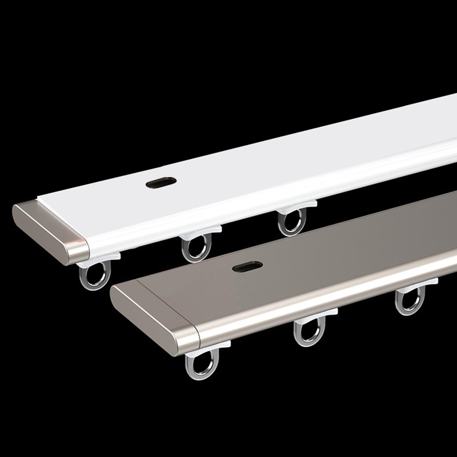 Rail de rideau plafond haut de gamme invisible blanc ultra-fin de 4,8 m
