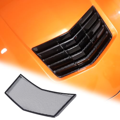 Carbon Steel Grill Hood Air Intake Trim Cover for 2014-2019 Chevy Corvette C7 Accessories High-density Air Intake Guards Trim Protective Net Improve Heat Dissipation & Dustproof