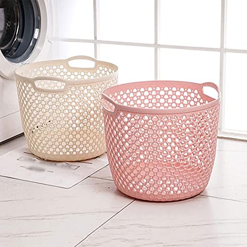 Paniers à linge en plastique paniers de rangement vêtements blanc
