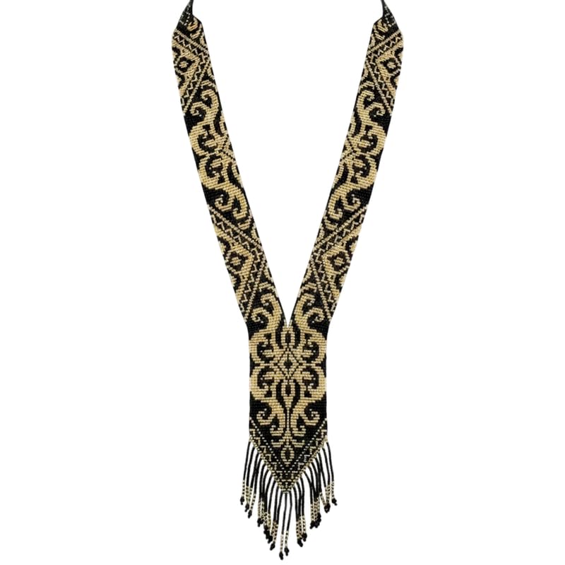 Collier Gerdan ukrainien bohème, bijou en perles multicolore pour sublimer vos tenues d'été