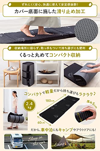 GOKUMIN ごろ寝 マットレス 高反発 220N 厚さ5cm 180cm 車中