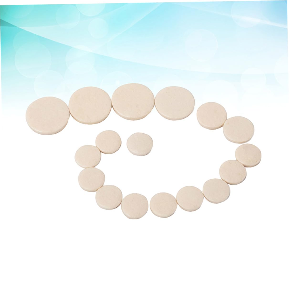 Garneck 17 Pcs Clarinet Sound Hole Mat Soprano Clarinet Key Pad Woodwind Instrument Pads Key Mat Woodwind