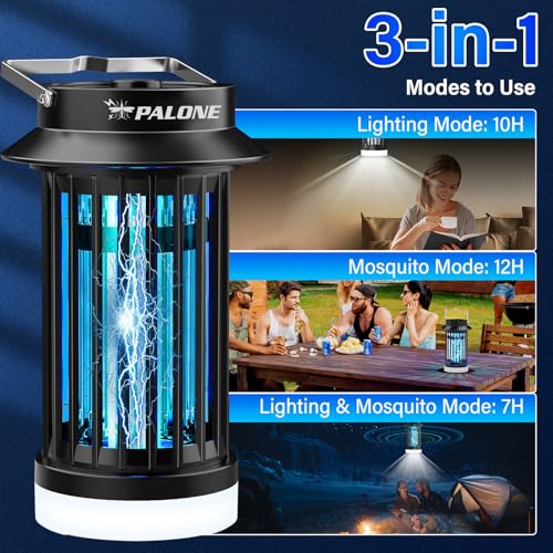 Palone MWS-091 Bug Zapper For Outdoor Indoor, Mosquito Zapper Rechargeable Fly Killer thumb #3