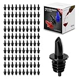 Esatto 100 Piece Plastic Bottle Pourer - Versatile Drink and Alcohol Pourer Spout - Easy Install, Durable, Professional Bar Tool