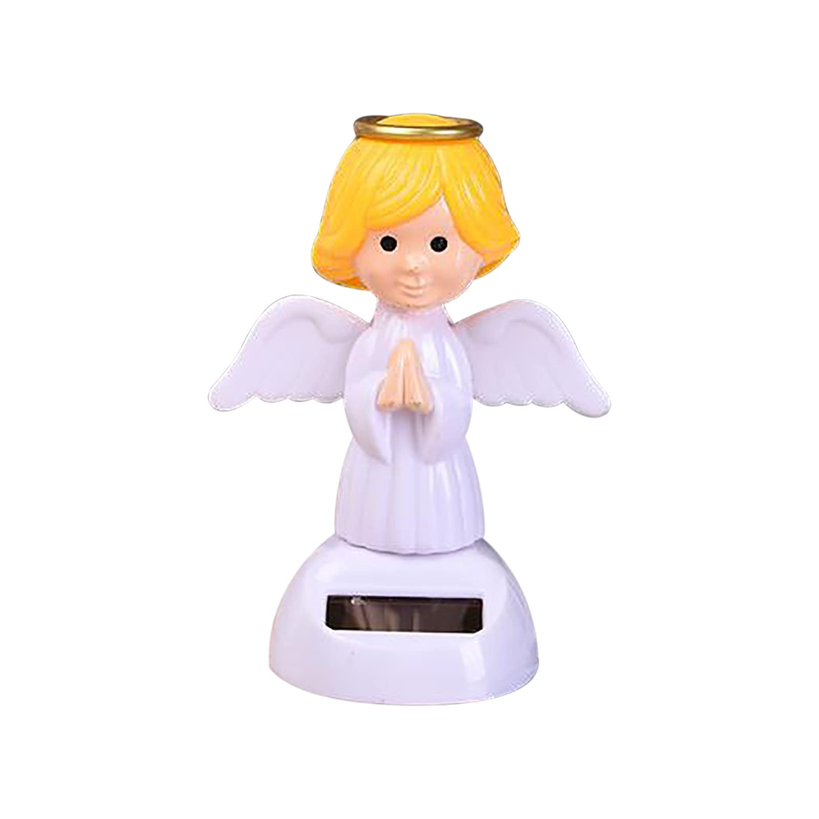 So-lar Powered Dancing Swinging Dan-CER Toy Car Windowsill Ornament Christmas Decoration Animals Flip Flap Animated Bobblehead Dancer Sun Catcher Car Dashboard Decor (B)