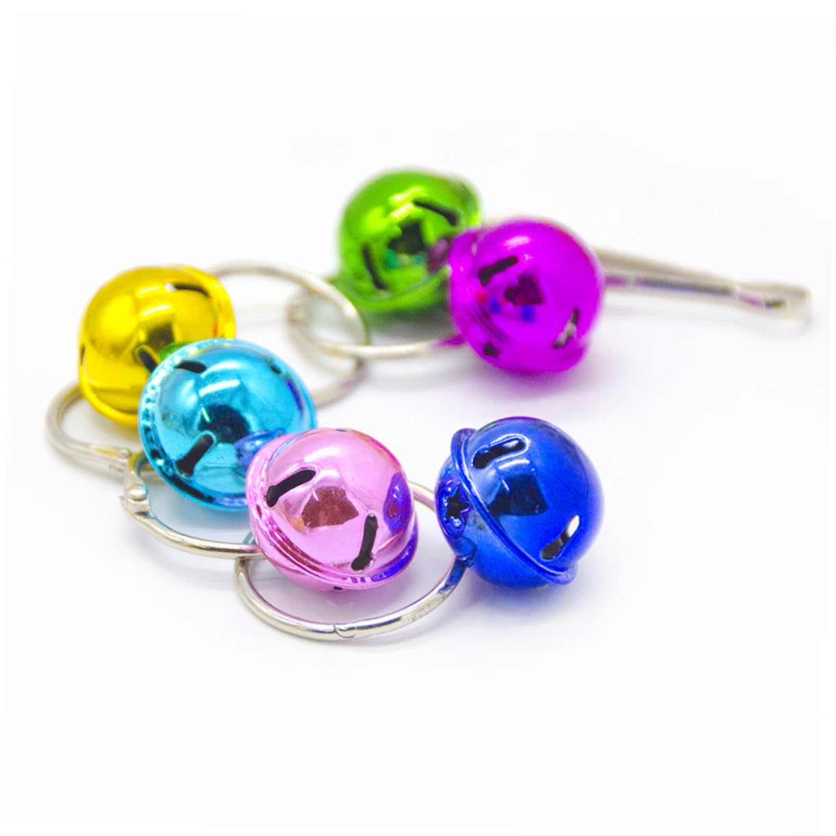 FRCOLOR Columpio de juguete para animales, 21 piezas, columpio de madera, suministros para loro, columpio, juguetes para jaulas de pájaros, juguetes para mascotas, ajuste giratorio de madera de bambú