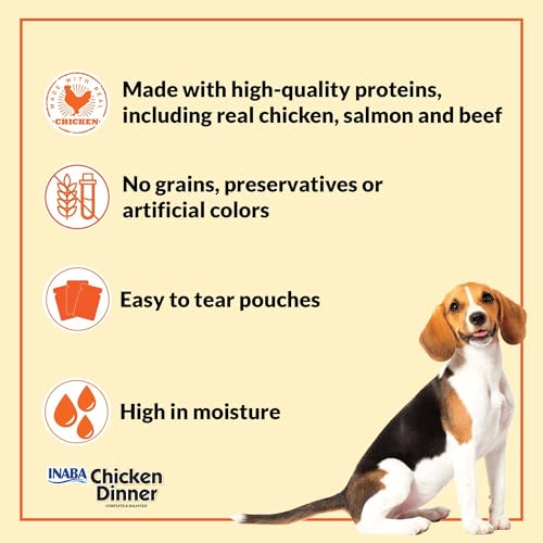INABA Chicken Dinner Wet Dog Food, Pumpkin Sweet Potato Variety, 15ct - image 7