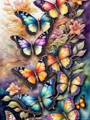 Peinture diamant 5D complet oiseaux libellules loisir créatif manuel mosaïque