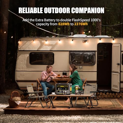 VTOMAN FlashSpeed 1000 Portable Power Station UPS LiFePO4 Battery Generator, 70Min Fully Charged, 1000W(Peak 2000W) Solar Generator, 14 Output Ports for Vehicle Emergency, Road Trip, Outdoor Camping - Image 6