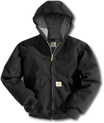 carhartt duck jacket black