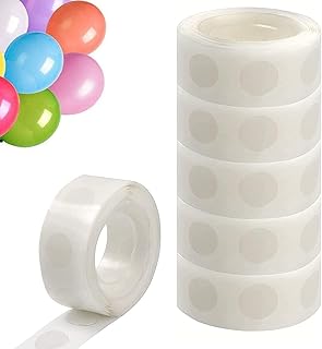 600 Pieces Glue Dots for Balloons, Double Sided Adhesive Dots Stickers Glue Points, Double Sided Self-Adhesive Dots Stickers Removable Balloon Tape for Birthday Party Wedding, Balloon Dots