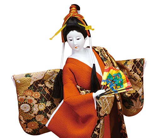 尾山人形 Amazon | 日本人形 尾山人形 人形単品 寿喜代作 舞扇 金らん 10号 sk