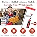 T track clamp Heavy Duty F Clamps for Woodworking – 2 Pack, 630 Lbs Clamping Force, Table Saw Fence, Joiner Tool, Bench, Drill Press – Rubber Tips Scratch-Resistant, Ideal for DIY Projects & Saw Rail