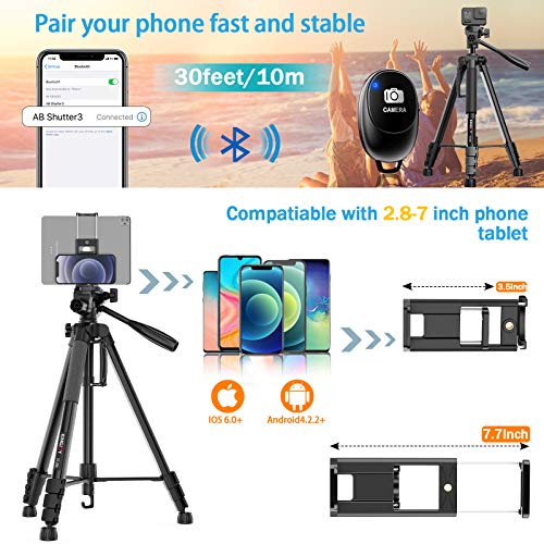 KINGJOY 71-inch Camera Tripod Aluminum Monopod Height 180 cm - Lightweight and Compact for Travel with 3-Way Swivel Head and Quick Release Plates for Canon Nikon DSLR Video Shooting - Thumbnail 2