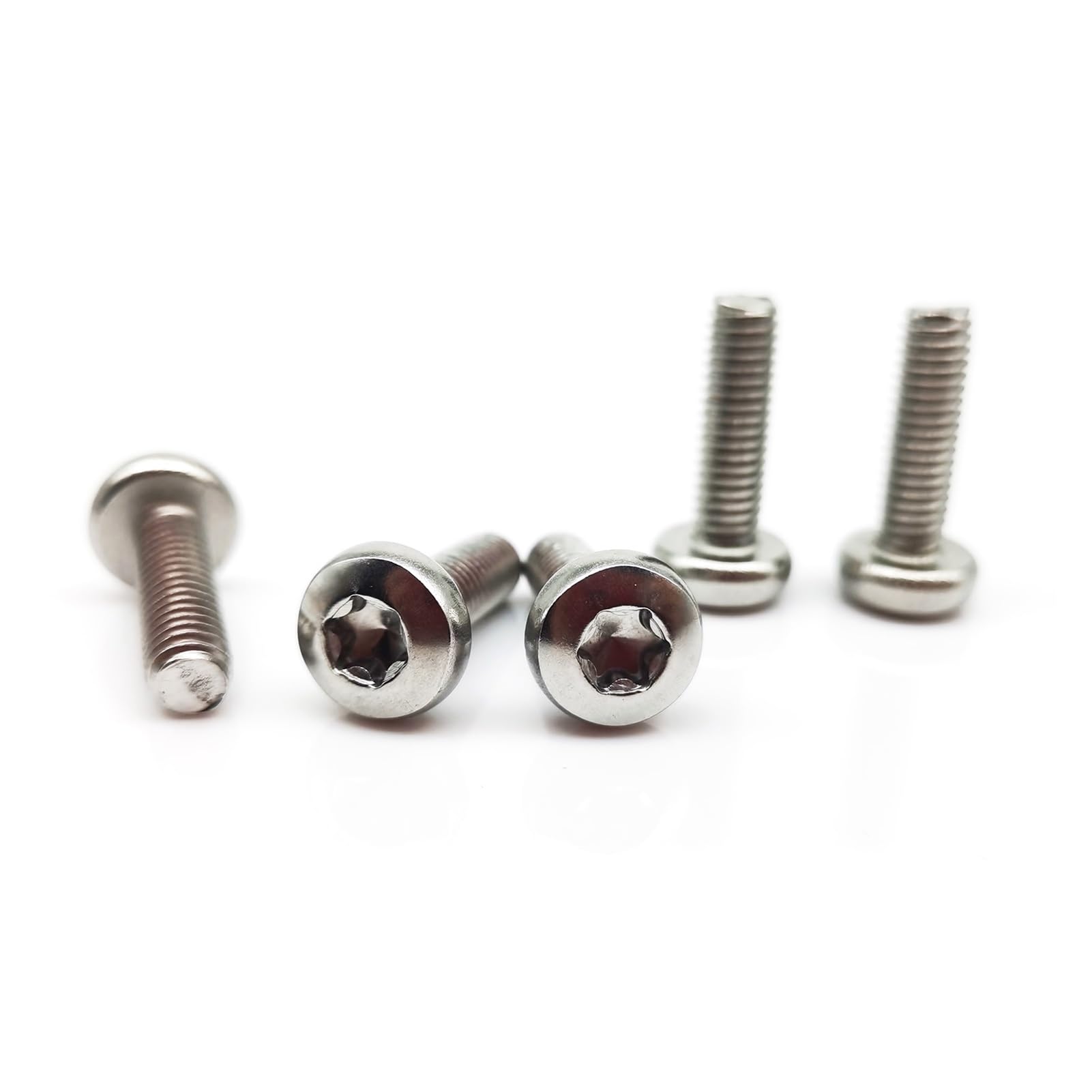 10/50pcs M3 M3.5 M4 GB2672 304 A2-70 In Acciaio Inox A Sei Lobi Torx Pan Vite A Testa Tonda Bullone L 3-60mm (Color : 8mm, Size : 10pcs M3.5)