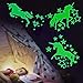 Autocollants Lumineux,Chambre Fille Autocollant Licorne Licorne Étoile Autocollant Mural Étoile Fluorescents Étoile Phosphorescente pour la Chambre des Enfants,Plafond et Salon Decoration