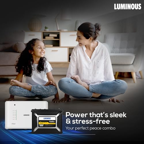 Image of Luminous Inverter & Battery Combo for Home, Office & Shops | iCon White 1600 Inverter with AmpBox Gel Battery | Fast Charging, 6 hr Backup, Maintenance-Free | Warranty: 36 & 60 Months