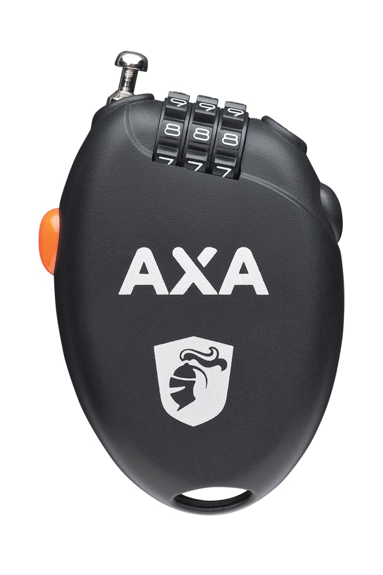 AXA Roll Cable Lock - Combination Code Lock - Length 75cm - Ultra Light - for Bicycles and Accessories