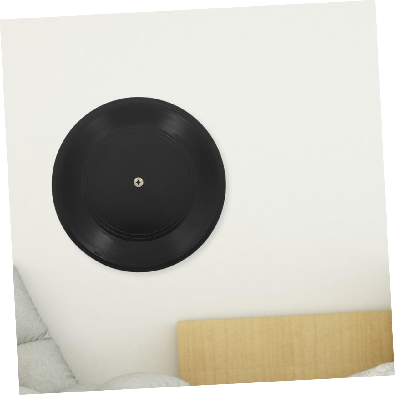 MAGICLULU Schwarze Vinyl Schallplatten für Wanddeko aus Kunststoff 10 Stück