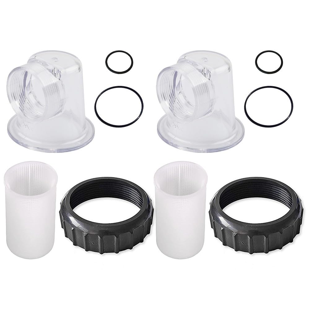 Insert transparent pour couvercle de pré-filtre, hauteur 80 mm, fond 2 ensembles (2 ensembles)