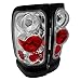 SPEC-D TUNING Chrome Housing Clear Lens Tail Lights Compatible with 1994-2001 Dodge Ram 1500/2500/3500, Left + Right Pair Assembly