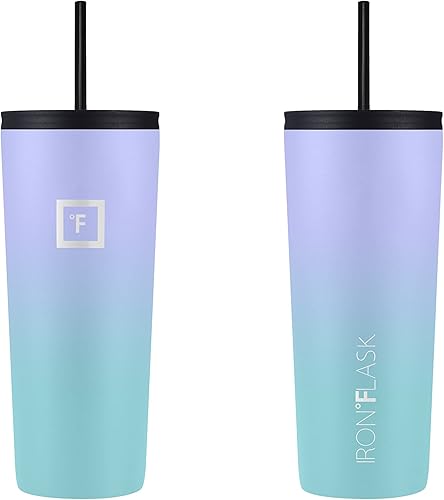 Miniatura 58 de IRON °FLASK Classic Tumbler - Botella de agua de acero inoxidable con aislamiento al vacío, de doble pared, taza para beber, taza de viaje aislada